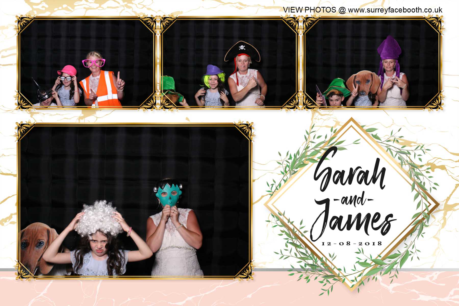 Sarah & James' Wedding | View more photos from the event at galleries.surreyfacebooth.co.uk/u/Surrey-FaceBooth/Sarah-James-Wedding